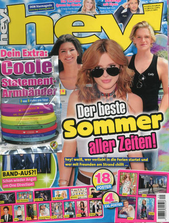 HEY! Magazine № 9 2015 Bella, Zendaya, Cody Cover ИНОСТРАННЫЕ ЖУРНАЛЫ О ПОП МУЗЫКЕ
